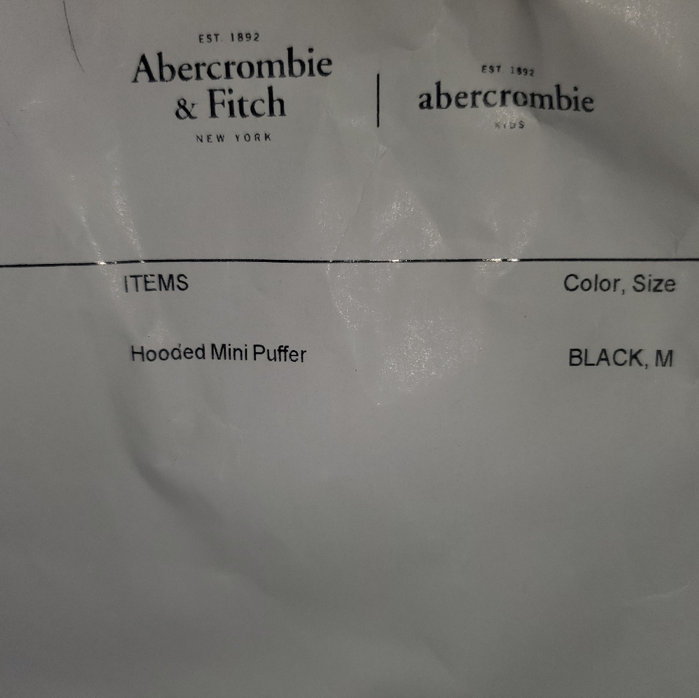 abercrombie & fitch mini puffer coat ✨️NEW - Picture 9 of 10